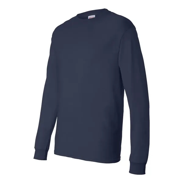 Long sleeve T-shirt made of 100% ComfortSoft® cotton with shoulder-to-shoulder taping... from ASI 84358 S&S Activewear