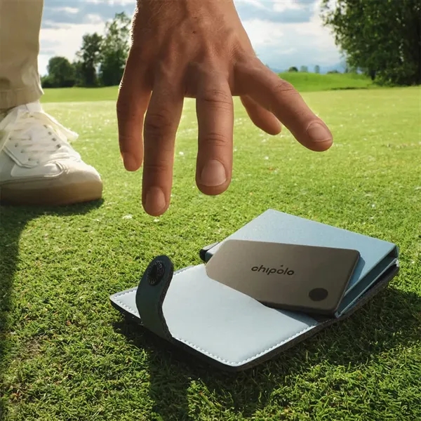Slim. Rechargeable. Loud. Meet Chipolo CARD - a sleek, rechargeable tracker... from ASI 61005 Hirsch Gift Inc