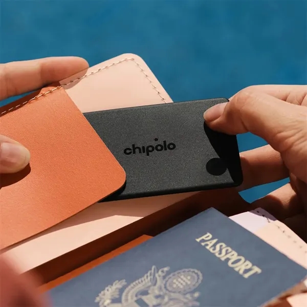 Slim. Rechargeable. Loud. Meet Chipolo CARD - a sleek, rechargeable tracker... from ASI 61005 Hirsch Gift Inc