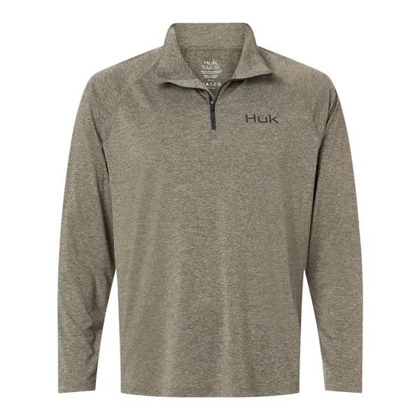 HUK Men's Airweight Heather Quarter-Zip Pullover... from ASI 84358 S&S Activewear