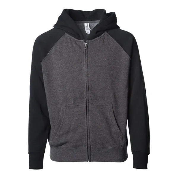 Youth Lightweight Special Blend Raglan Zip Hood... from ASI 84358 S&S Activewear