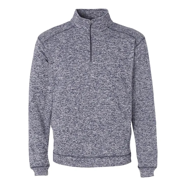 J. America Cosmic Fleece Quarter-Zip Pullover Sweatshirt, blank.... from ASI 84358 S&S Activewear