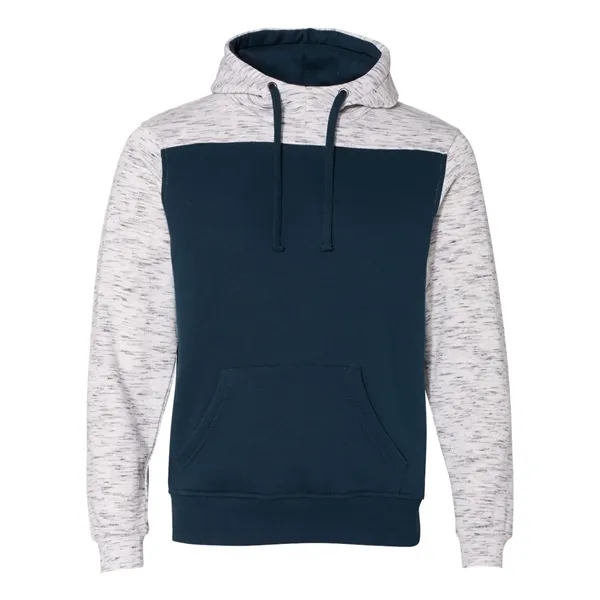 Melange Fleece Colorblocked Hooded Pullover... from ASI 84358 S&S Activewear