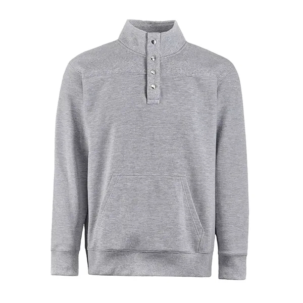 J. America Ripple Fleece Snap Sweatshirt... from ASI 84358 S&S Activewear