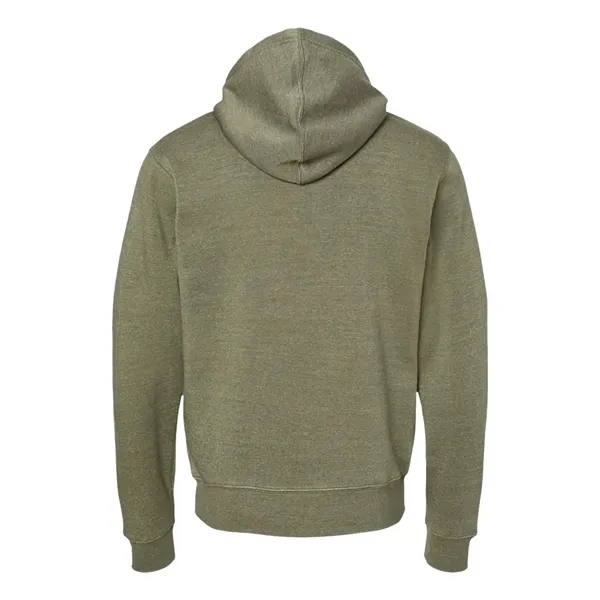 Triblend hooded full-zip sweatshirt with off-white zipper tape and a split-front... from ASI 84358 S&S Activewear