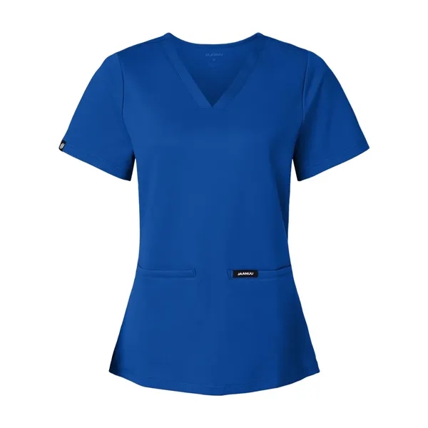 Jaanuu Women's Cesi Ultrasoft Scrub V-Neck Top... from ASI 84358 S&S Activewear