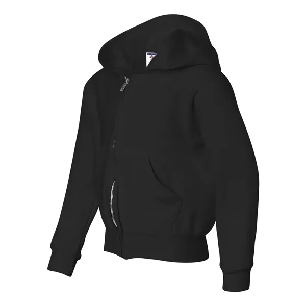 Youth full zip hooded sweatshirt with 1x1 rib cuffs and waistband.... from ASI 84358 S&S Activewear