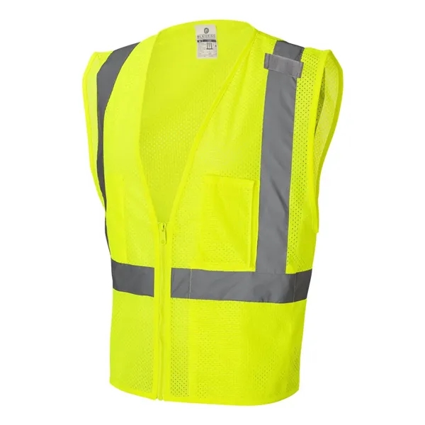 100% polyester mesh vest pockets. Blank product.... from ASI 84358 S&S Activewear