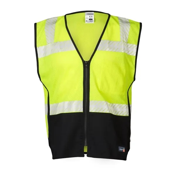 Kishigo Flame Resistant Premium Black Series® FR Mesh Vest... from ASI 84358 S&S Activewear