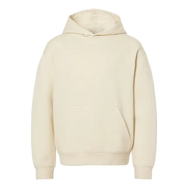 Youth pullover hooded sweatshirt made of 60/40 cotton/polyester fleece with coverstitched... from ASI 84358 S&S Activewear