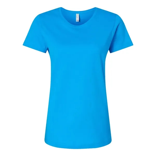 Women's fine jersey longer length T-shirt. Blank product.... from ASI 84358 S&S Activewear