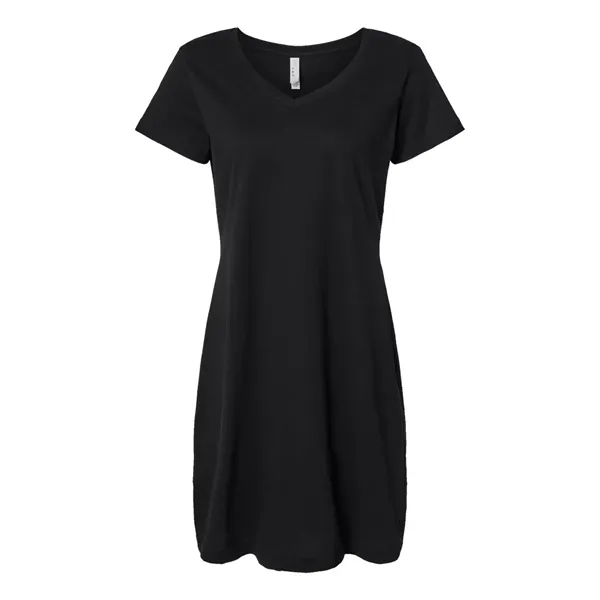 Women's fine jersey V-neck cover up. Blank product.... from ASI 84358 S&S Activewear