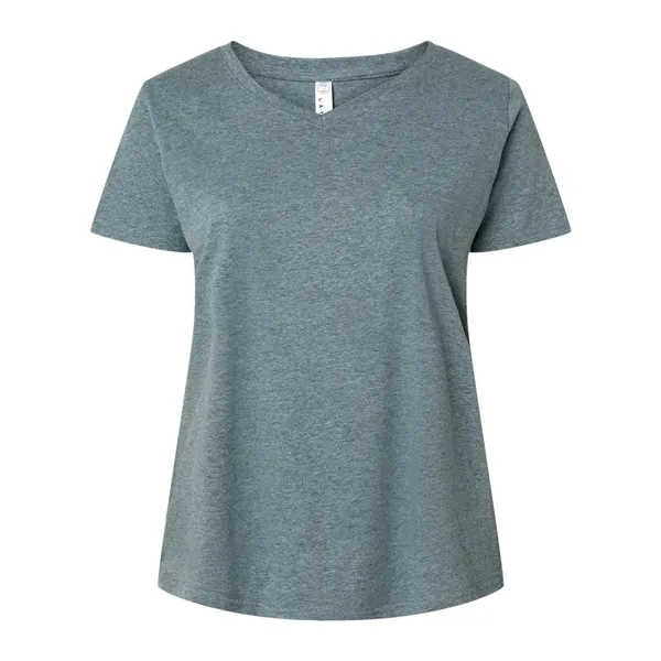 LAT Curvy Collection Women's Fine Jersey V-Neck Tee... from ASI 84358 S&S Activewear