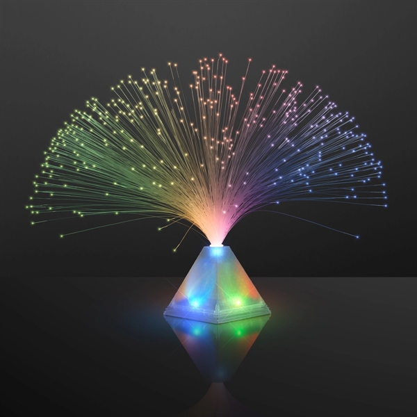 Stock fiber optic pyramid centerpiece light. Blank.... from ASI 34194 ALightPromos / Alight Promotional Products