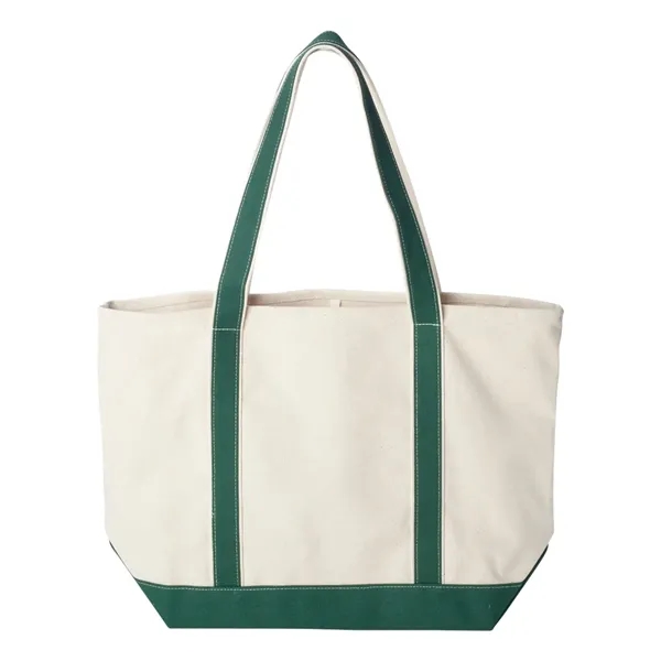 Heavy-duty cotton canvas tote bag... from ASI 84358 S&S Activewear