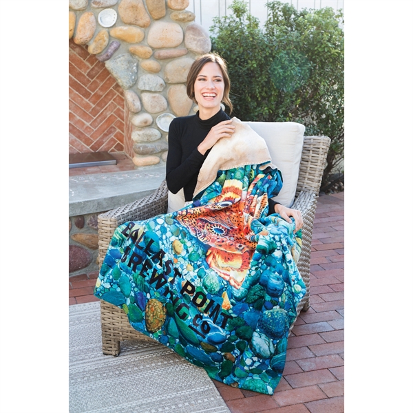 50" x 60" fur lined throw that reverses to exotic faux... from ASI 90913 Terry Town