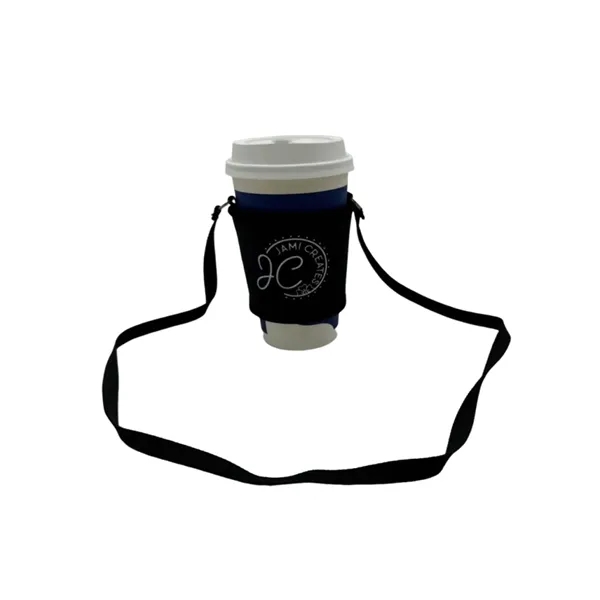 Coffee cup sleeve with lanyard plus full color sublimation printing on... from ASI 37218 Athena Promo (tm)
