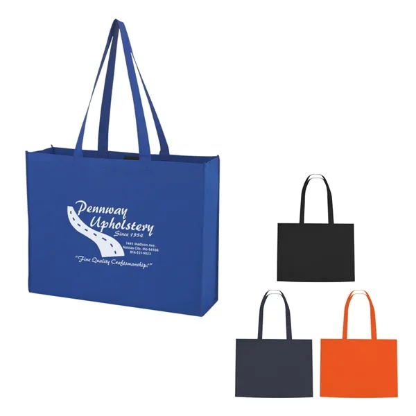Non-Woven Shopper Tote with hook and loop closure.  Made of... from ASI 61125 Hit Promotional Products / Hit®