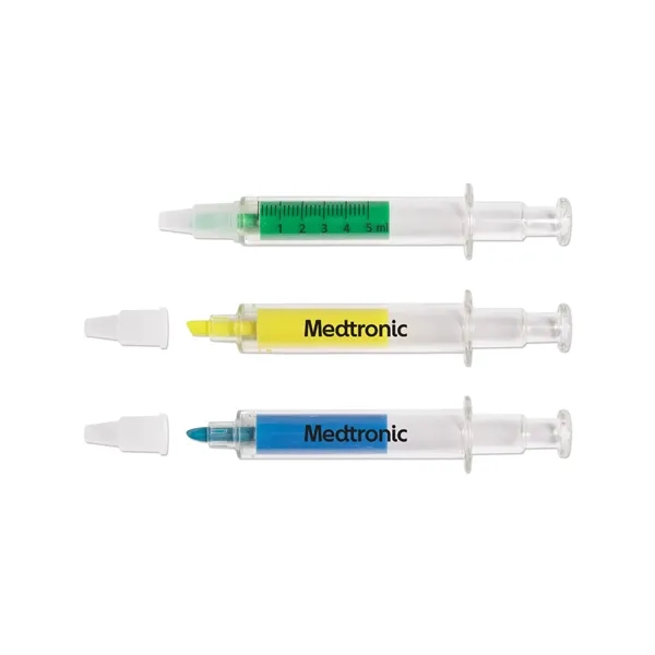 Syringe shaped highlighter in assorted in neon colors - green, yellow... from ASI 98360 WOWLine / WOWLine®