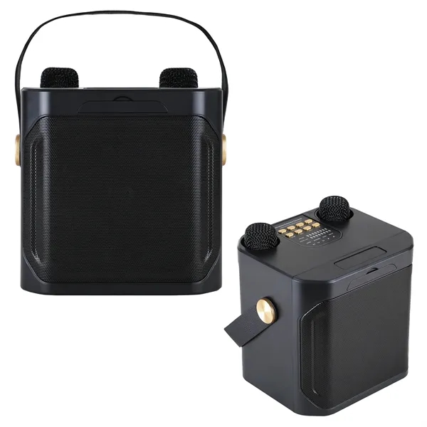 Portable karaoke machine with pro sound, dual mics & wireless setup.... from ASI 61966 HPG / OrigAudio