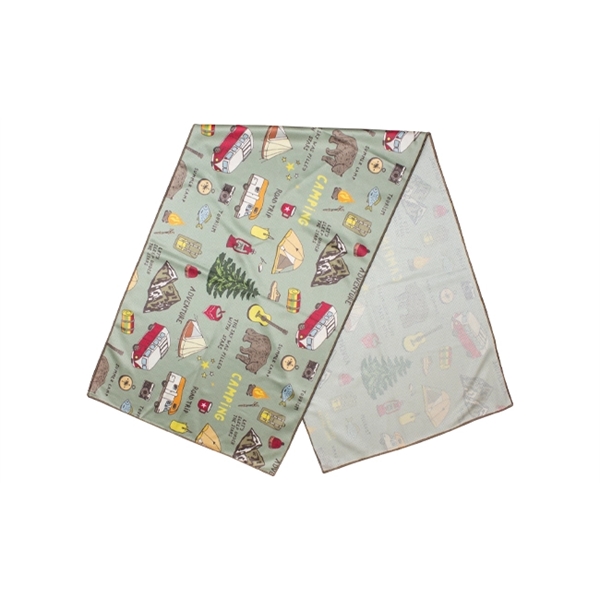 Full-color, full-bleed Polar Towel with one-sided printing and black or white... from ASI 45657 Pop! Promos