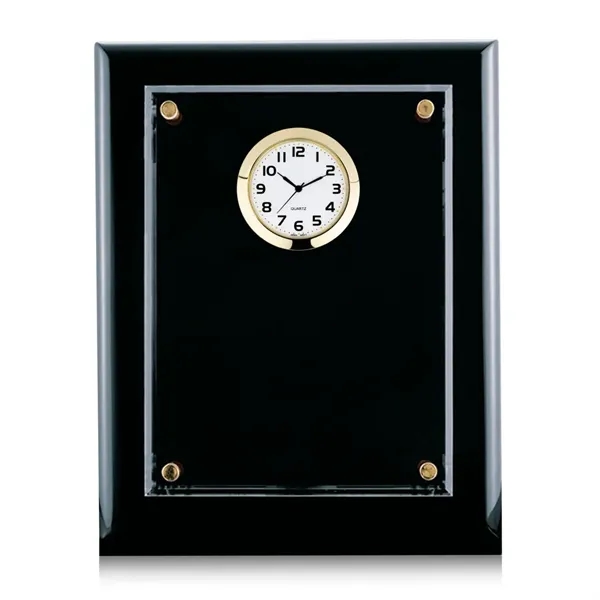 Starfire clock mounted on a highly polished piano finished black plaque.... from ASI 84592 St Regis Group