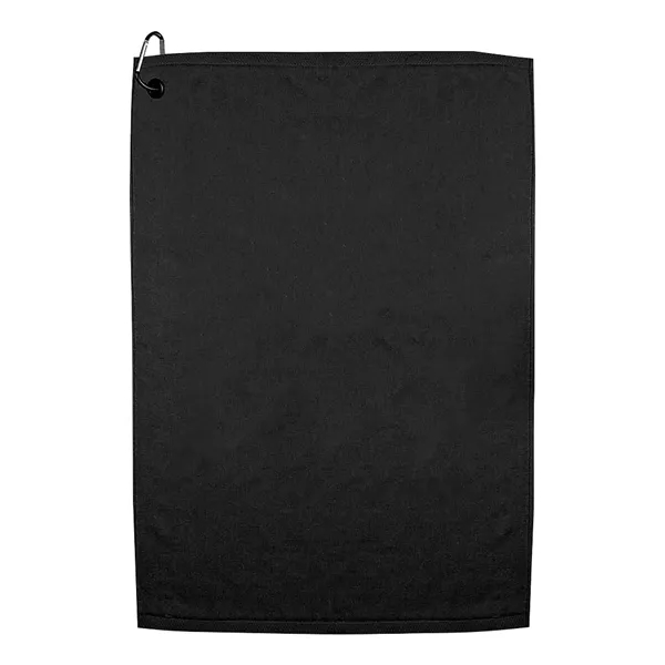 25" x 16" colored terry velour golf towel with standard grommet... from ASI 39552 BEL Promo
