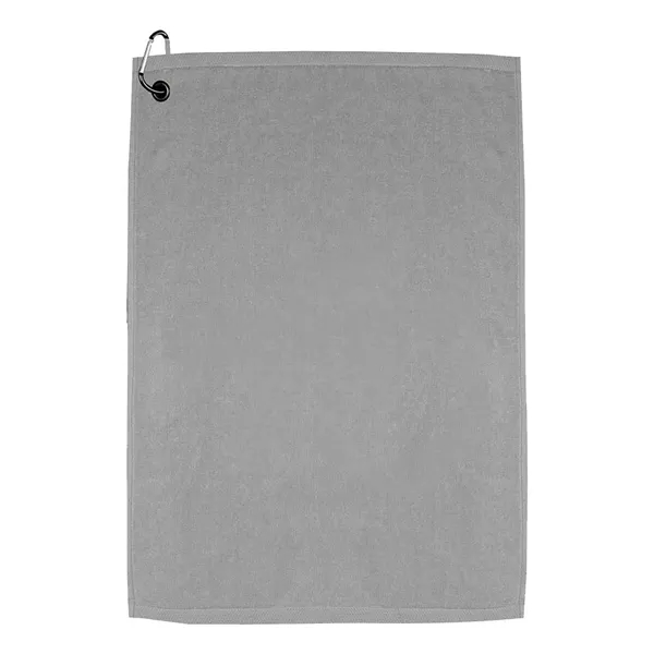 25" x 16" colored terry velour golf towel with standard grommet... from ASI 39552 BEL Promo