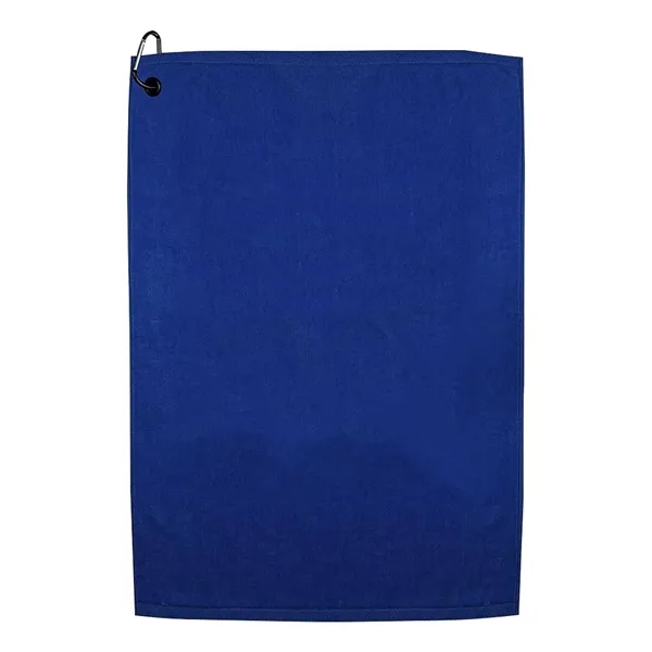 25" x 16" colored terry velour golf towel with standard grommet... from ASI 39552 BEL Promo