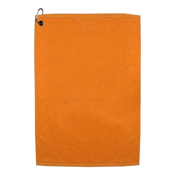 25" x 16" colored terry velour golf towel with standard grommet... from ASI 39552 BEL Promo