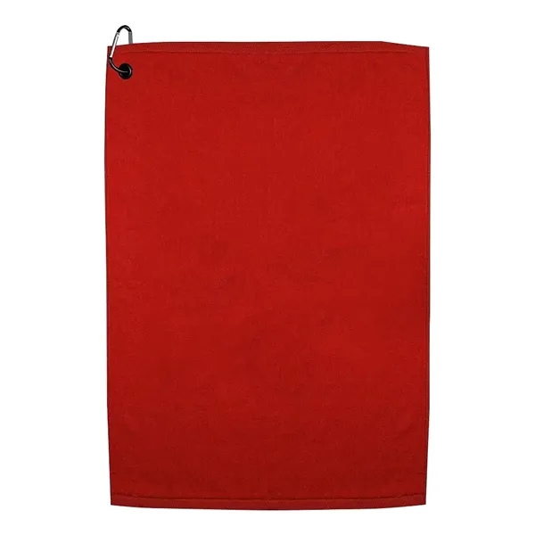 25" x 16" colored terry velour golf towel with standard grommet... from ASI 39552 BEL Promo