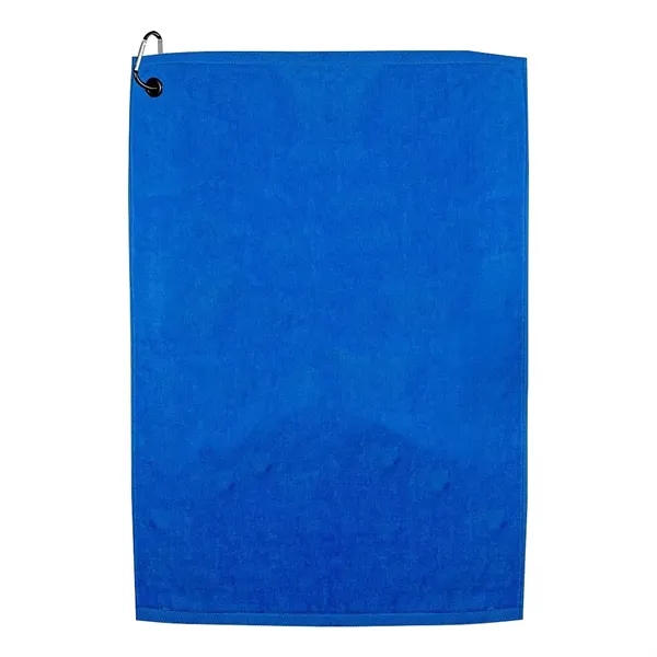 25" x 16" colored terry velour golf towel with standard grommet... from ASI 39552 BEL Promo
