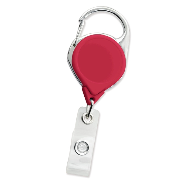 These quality carabiner badge reels feature a chrome pressure release latch... from ASI 79898 Promovision / PROMOVISION