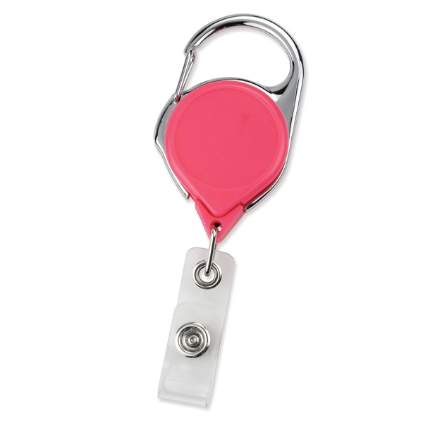 These quality carabiner badge reels feature a chrome pressure release latch... from ASI 79898 Promovision / PROMOVISION