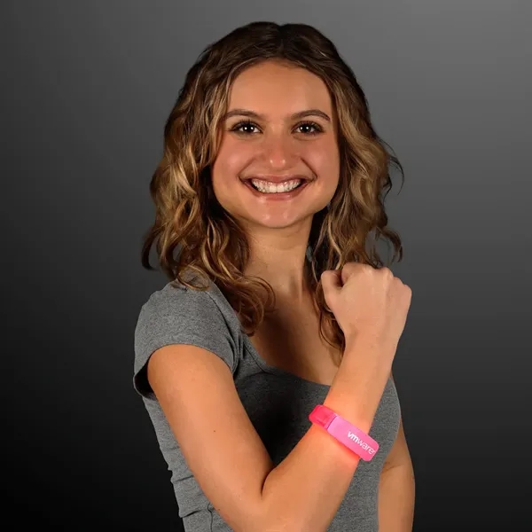 Blank or Imprinted. Fashion LED bracelets... from ASI 34194 ALightPromos / Alight Promotional Products