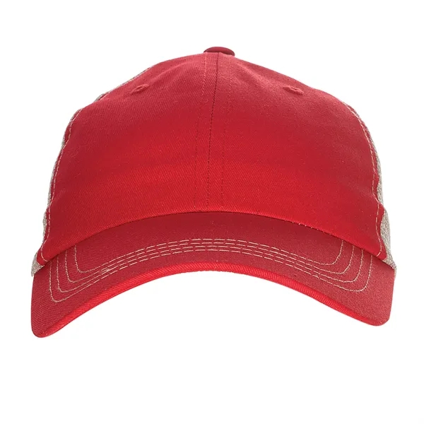 Unstructured baseball cap made of super soft cotton with mesh back.... from ASI 79530 Prime Line