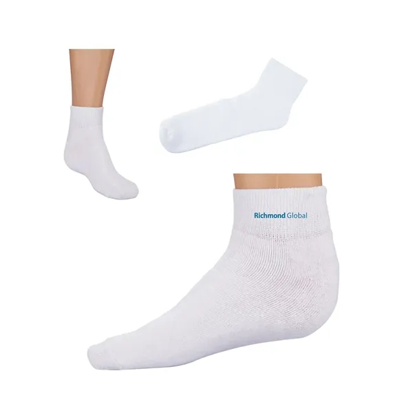 Customizable cotton, polyamide, spandex and elastane ankle-length socks in woman's size... from ASI 79530 Prime Line