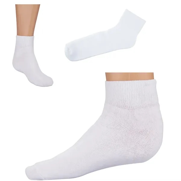 Customizable cotton, polyamide, spandex and elastane ankle-length socks in woman's size... from ASI 79530 Prime Line