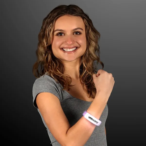 Blank or Imprinted. Fashion LED bracelets... from ASI 34194 ALightPromos / Alight Promotional Products