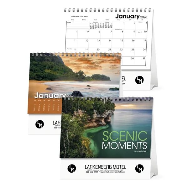 Scenic Moments Large Desk... from ASI 40480 Koozie Group / Norwood Triumph Calendar
