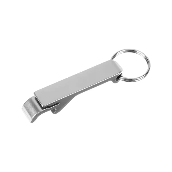 Aluminum bottle opener with key ring attachment.... from ASI 79530 Prime Line