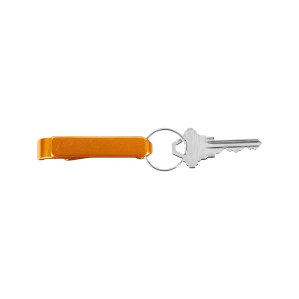 Aluminum bottle opener with key ring attachment.... from ASI 79530 Prime Line