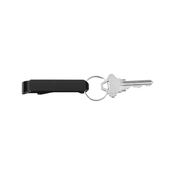 Aluminum bottle opener with key ring attachment.... from ASI 79530 Prime Line