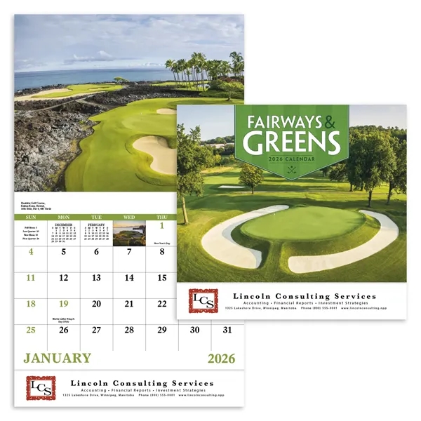 Fairways & Greens - Stapled... from ASI 40480 Koozie Group / Norwood Triumph Calendar