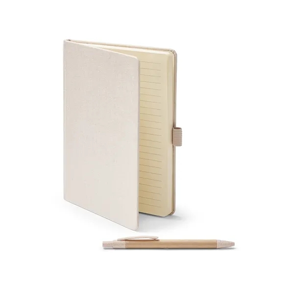Hemp journal with a pen, 80 sheets of wide-ruled paper, elastic... from ASI 79530 Prime Line