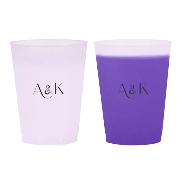 16 oz. frosted plastic stadium cup with color-changing design.... from ASI 63549 Jornik Manufacturing Corp