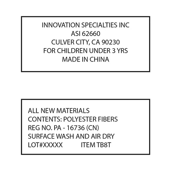 8" plush teddy bear with custom color t-shirt.... from ASI 62660 Innovation Line