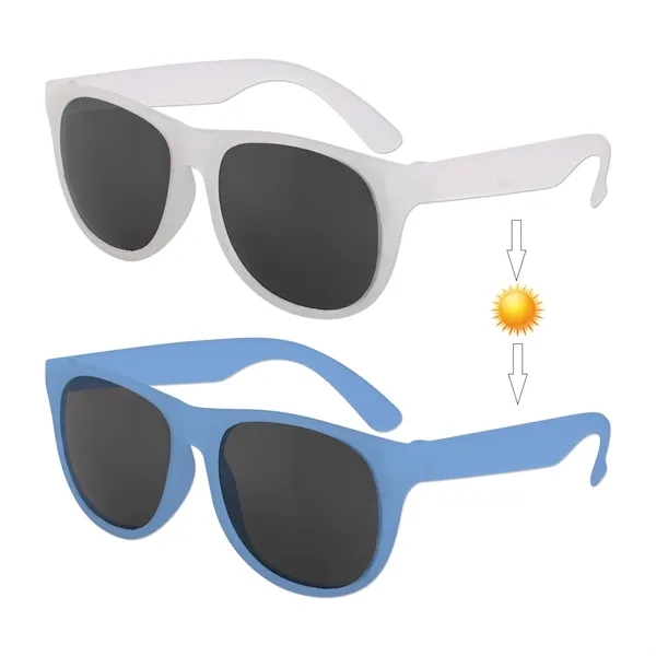 Color changing frame sunglasses plus 1 color pad print imprint on... from ASI 37218 Athena Promo (tm)