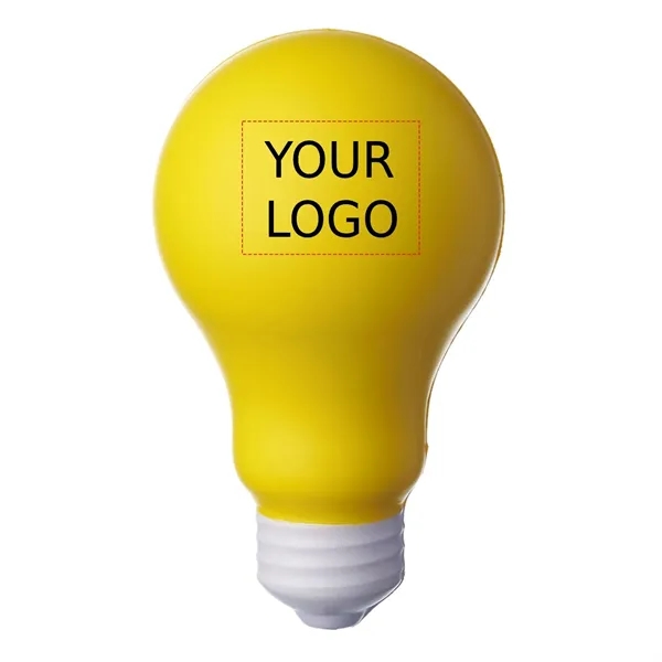 Light bulb shape stress relief toy plus 1 color silkscreen imprint... from ASI 37218 Athena Promo (tm)