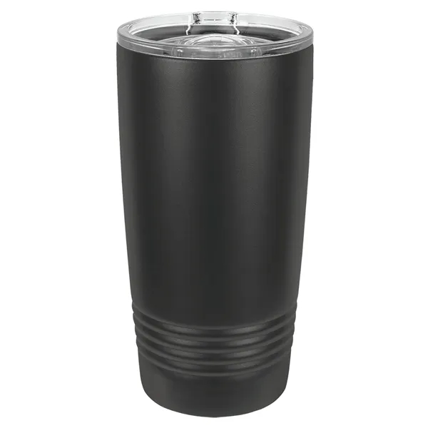 20 oz. stainless steel ringed tumbler with a vacuum sealed, clear-colored... from ASI 74601 Calico